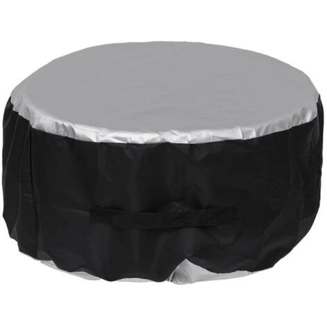 Protector de ruedas universal: funda impermeable y contra el sol, bolsa de almacenamiento para neumáticos de 13 a 23 pulgadas, tejido Oxford 210D negro, dimensiones S (65 x 30 cm) / L (80 x 47 cm). (1/5)