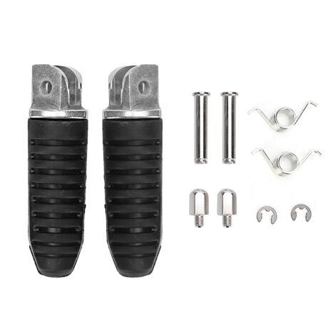 Estriberas delanteras de aluminio negro (2 piezas) para Suzuki DL650/1000 V-Strom (2004-2012)