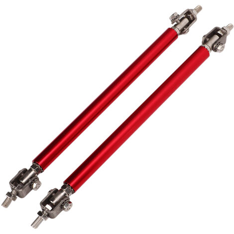 Soporte de montaje para coche [2 piezas] Barras de varilla ajustables de acero inoxidable de 15 cm Difusor rojo Parachoques de hombro (1/5)