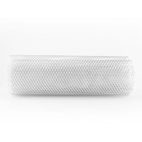 Rejilla universal de aluminio para coche 6x12mm - Rejilla de parachoques romboidal - Modelo de aluminio 100x33cm - Paquete de 1 rejilla (1/5)