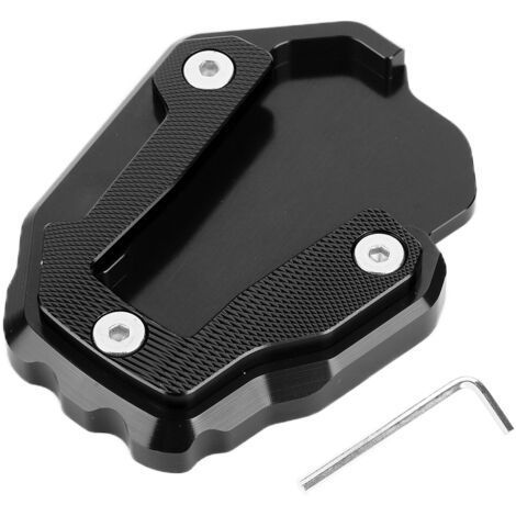 Extensor de pie para motocicleta, placa de soporte de aluminio para Honda CRF1100L Africa Twin 2019-2021, color negro - accesorio para motocicleta para estabilización todoterreno.