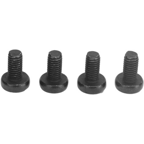 Tornillos negros inoxidables M5-0.8x10 para matrícula de Tesla Model 3/Y, juego de 4 con retenedor metálico. (1/5)