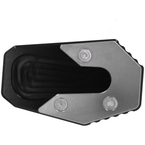 Extensor de caballete para motociclista R1200RT - Placa antideslizante de aluminio titanio CNC - 103 x 65 x 15 mm - Asegura el estacionamiento en terrenos blandos