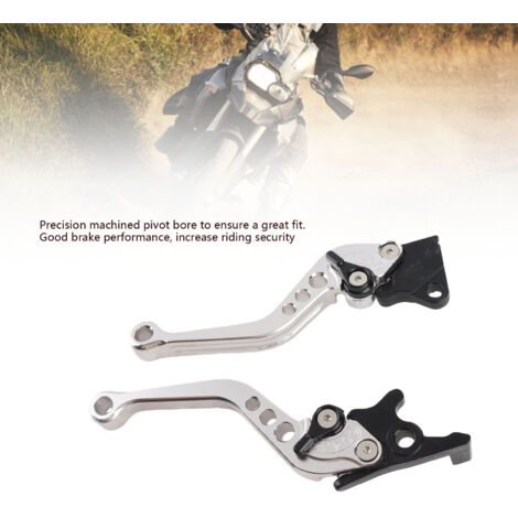 Par de manetas de freno y embrague de aluminio CNC para motocicletas, compatibles con GY6/CG125.