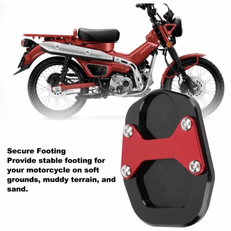 Extensión de caballete de aluminio para CT125 Trail 125 - Mayor estabilidad y seguridad - Base más ancha