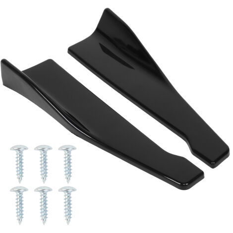 [Difusor/Riel protector] + [Divisor universal] + [Parachoques trasero] + [2x Labio PP negro, 48 cm, aerodinámico y a prueba de golpes] (1/5)