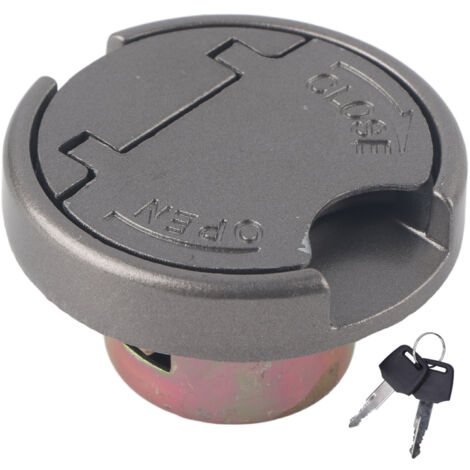 Tapón del depósito de gasolina GY6 con llaves y cerradura - Pieza universal de acero inoxidable para scooter y motocicleta