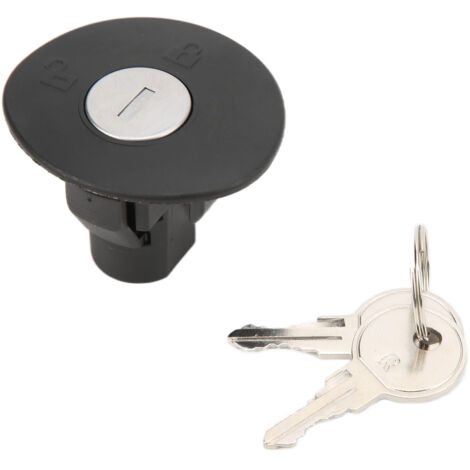 Tapón antirrobo para el depósito de combustible con 2 llaves 8U5Z-9C268-B, ABS negro, compatible con Ford Edge 2011-2014 (1/5)