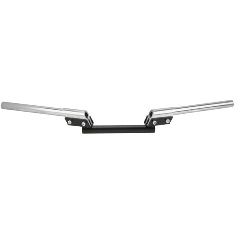 [Manillar de motocicleta] - [Manillar universal ajustable de 22 mm] - [Aluminio plateado duradero para motocicletas, scooters, quads y vehículos todoterreno]