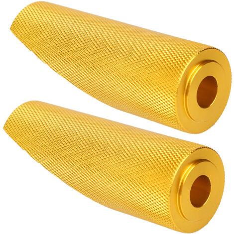 Estriberas de aluminio para motocicletas Honda (juego de 2, color dorado) - Estabilidad y antideslizantes