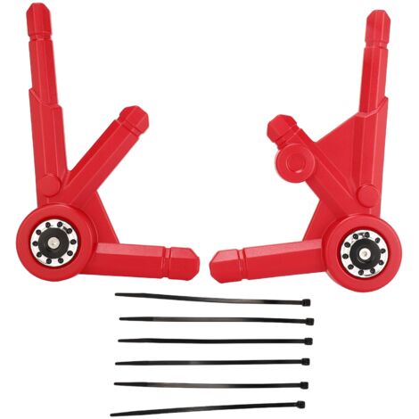 Protectores laterales del chasis [2 piezas] para BMW R1250GS LC / R1250GS ADV LC (2019-2021) - ABS rojo