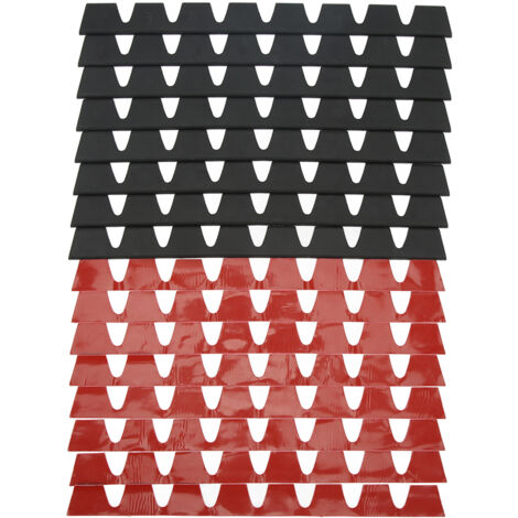 Kit universal de 8 piezas de protectores de parachoques de goma negra antiarañazos - Fácil instalación (1/5)