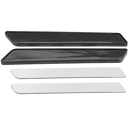 Tapas de cierre con reflector para maletas rígidas FLHT/FLT/FLHX 2014-2017, color negro ahumado, juego de 2 piezas, plástico. (1/5)