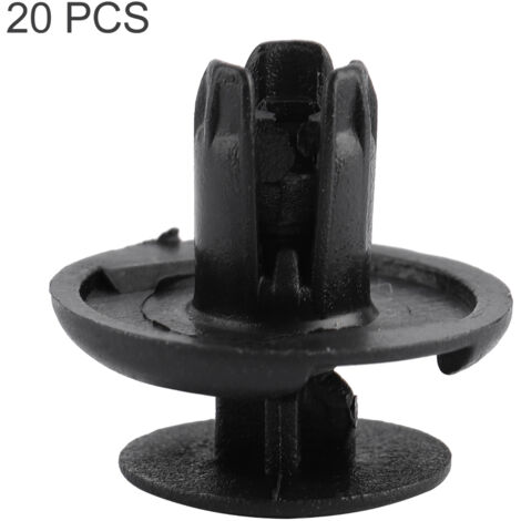Sujetador de parachoques 91512-SX0-003 - 20 sujetadores de nailon negro para Honda Accord Civic CR-V (1/5)