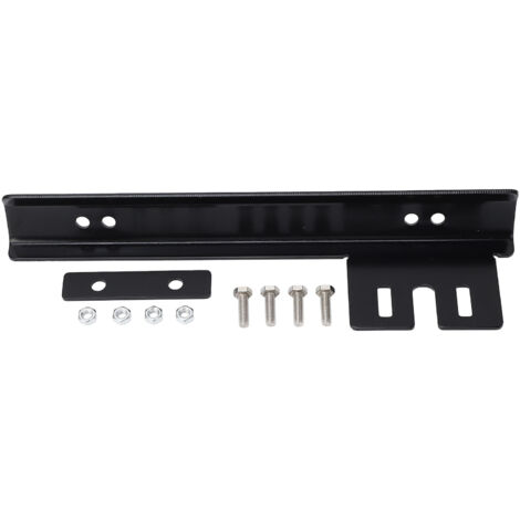 [Soporte para matrícula] + Reubicador de matrícula delantera + Barra de montaje + [Aluminio negro] (1/5)