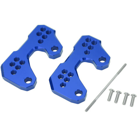 Estribera ajustable de aluminio T6061 - YZF R3/R25 MT25/MT03 - Base de montaje, 2 piezas, azul