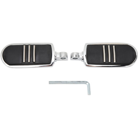 Estriberas de 3,17 cm (1,25 pulgadas) para manillar de motor de la FLHTK Ultra Limited (2010-2013), fabricadas en zinc. Pies de motocicleta ajustables y resistentes.