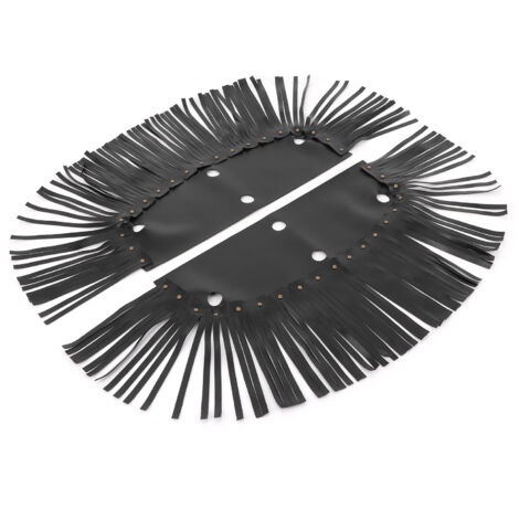 Fundas y flecos universales de poliuretano para pedales de motocicleta, 2 piezas, color negro - Material de poliuretano, dimensiones de 320 mm, diseño elegante, accesorios para personalización de moto
