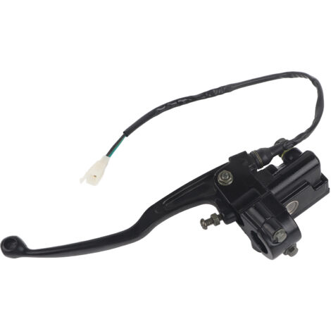 Cilindro maestro y soporte para YZR1000 / YZR750 - Cilindro de freno macho derecho con soporte de aluminio negro de 22 mm y brazo de palanca. (1/5)