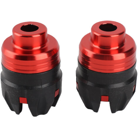 Protectores anticaída de aluminio para motocicleta, 1 par, rojos, montaje rápido, para modificación