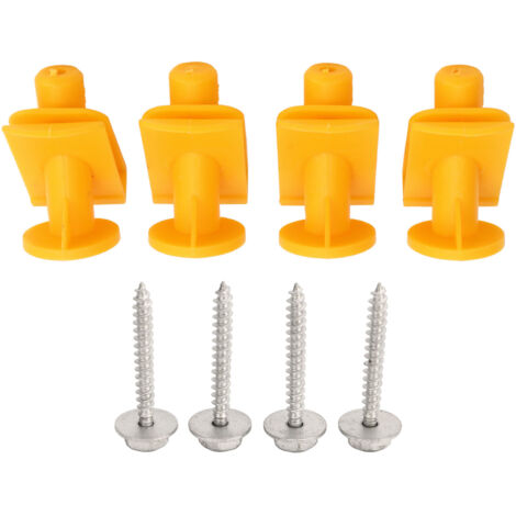 Clips de fijación para la tapa del motor – Clips de montaje de ABS amarillos A0019913970 – Paquete de 8 clips para Smart Fortwo W450/W451 (1/5)