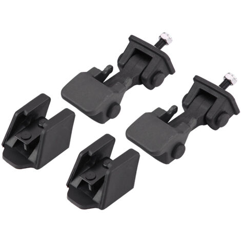 Asas de seguridad y amarres para parachoques para Jeep Wrangler TJ 97-06 ABS negro Juego de 4 piezas (1/5)