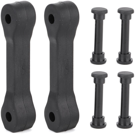Cubierta de seguridad para la correa de sujeción del motor - 6 piezas, ABS negro, para Jeep Wrangler 2007-2017 (1/5)
