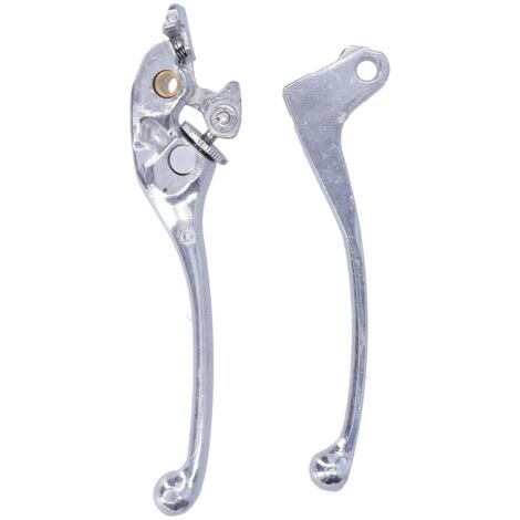 Palancas de freno y embrague de aluminio para motocicletas Honda VT250, CBR250, CBR400, CBR600, VTR250 - Juego de 2 piezas con reemplazo directo