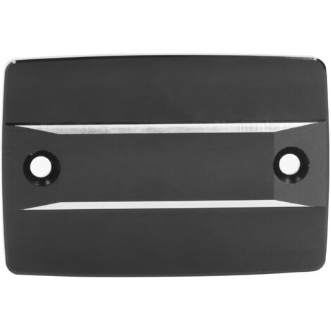 Tapón del depósito de líquido de frenos de aluminio mecanizado CNC - MT-07/MT-09/FZ1/FZ8/XJ6 - Negro, 70x48 mm