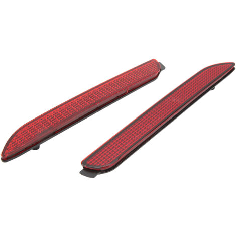 [Kit de reflectores para parachoques con 2 reflectores] + [ABS] + [81910 48012] + [rojo retro] (1/5)