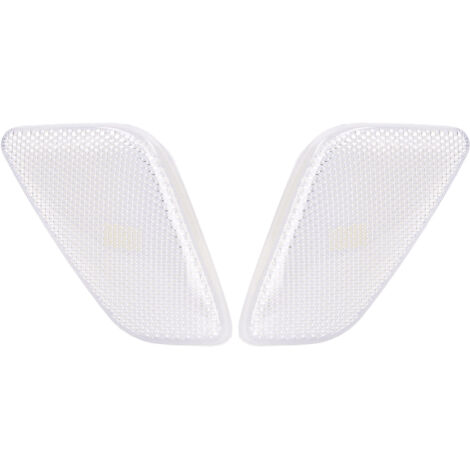 Carcasa de luz de posición de ABS blanco para Jeep Wrangler 1997-2006 - 2 piezas, compatible y duradera (1/5)