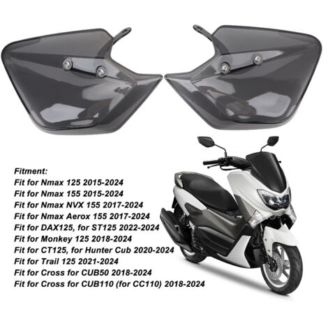 Protectores de manos de ABS para motocicletas DAX125 ST125 Monkey CT125 Trail Cross - 2 piezas, protección reforzada, fácil instalación