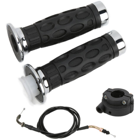 Puño del acelerador de 7/8" con cable y soporte para motores GY6 (50cc-125cc) de scooter/motocicleta/quad.