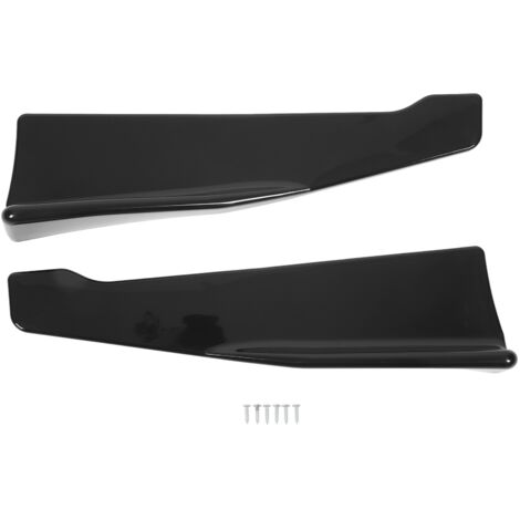 Juego de 2 alerones inferiores ABS negros de 35 cm para Accord Civic Corolla Leon A3 A4 A6 (1/5)