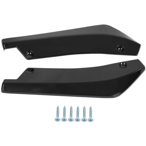 Difusor de plástico negro con forma de pato para parachoques, 2 piezas (1/5)