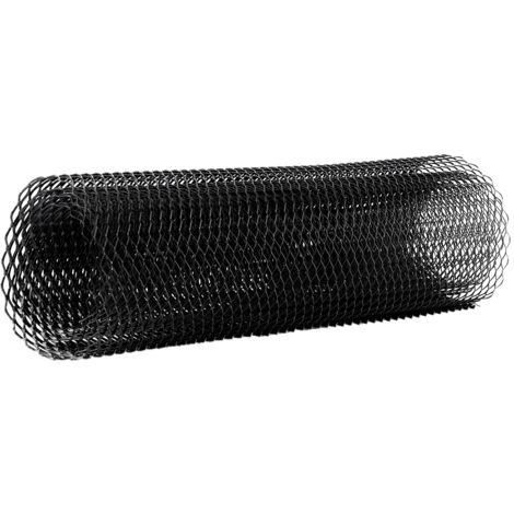 [Rejilla para automóvil] Rejilla protectora hexagonal de aluminio de 6x12 mm, color negro - 100x33 cm con kit universal para parachoques y carrocería. (1/5)