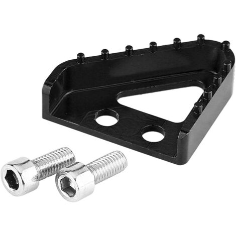 Pieza de freno de aluminio CNC para motocicletas RC125/200/390/690/990: placa de soporte antideslizante, negra, 18 g, fácil instalación, modelos de 125-530 cc 2004-2010