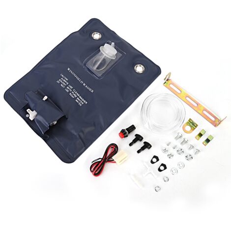Bomba de líquido limpiaparabrisas de 12 V con kit de bolsa de depósito para coches clásicos 151286776374 - Bomba universal, bolsa de depósito y kit completo (1/5)