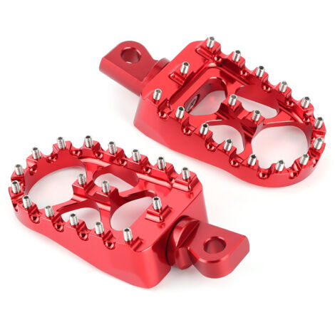 Reposapiés universal para motocicleta, aluminio mecanizado CNC, 10 mm de diámetro, 2 piezas, giratorio 360°, para Dyna XL VRSC