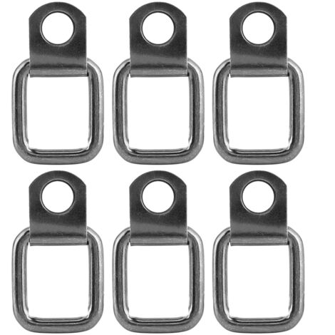 Juego de 6 anillas de montaje plegables en forma de D para Jeep Wrangler 2007-2017, de metal, 3,17 cm de diámetro. (1/5)