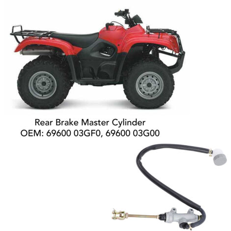Cilindro maestro de freno trasero con depósito para Suzuki ATV Vinson 500/Eiger 500 - Compatible con OEM 69600 03G00
