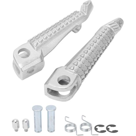 Par de estriberas delanteras metálicas para motocicleta - repuesto para Ninja ZX10R, Z1000, ZX636 y otros modelos Kawasaki.