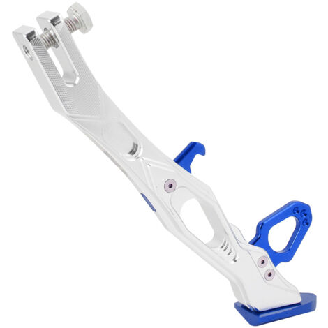 Caballete lateral para motocicleta [B05026] de aleación de aluminio CNC para un estacionamiento estable [Azul]