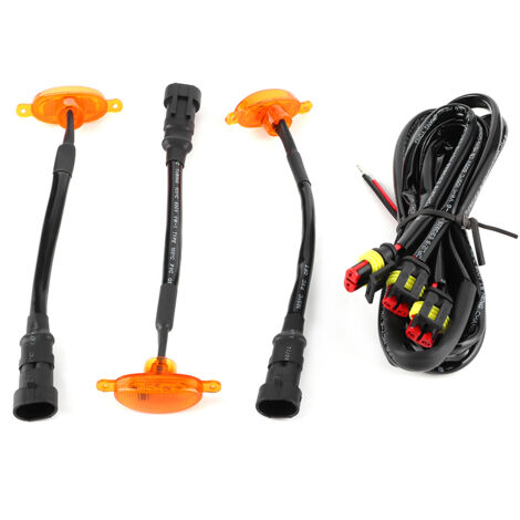 Juego de 3 proyectores LED para parrilla - Adecuado para Ford F150/F250/Raptor 2014-2017 - Fácil instalación con arneses (1/5)