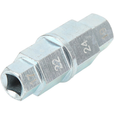 Adaptador de eje hexagonal para motocicleta - 17 mm/19 mm/22 mm/24 mm, casquillo delantero ABS para ruedas de bicicleta (1/5)