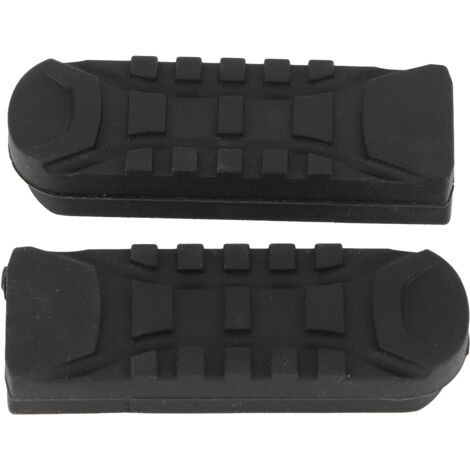 Protectores de estriberas delanteras para motocicleta – Juego de 2 piezas de goma – Compatible con R1200GS LC/ADV 2014-2019 – Negro – 77 mm