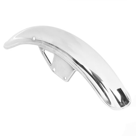 Guardabarros delantero de repuesto para motocicleta Suzuki GN125, color plata electrolítico [56 cm/22,05 pulgadas, 1 pieza, hierro] (1/5)