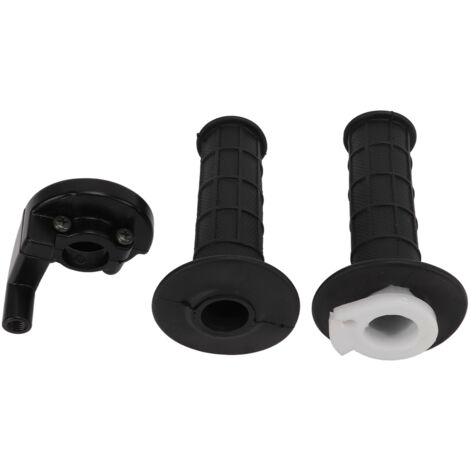 Kit de puño de acelerador para motocicleta - Montaje de 22 mm/7/8" para CR/XR/KX 60-250 - Puño antideslizante + Abrazadera de aluminio completa