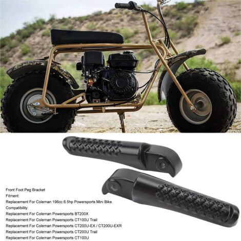 Pedales delanteros de aluminio de 2 piezas (izquierdo/derecho) para Coleman Powersports BT200X CT200U CT100U - Montaje robusto y antideslizante