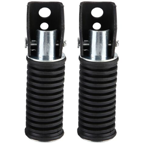 Estriberas traseras para pasajero para Suzuki GN125/QJ25/GS125/GT125-5 - Par de estriberas antideslizantes de aleación de aluminio